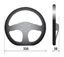 Load image into Gallery viewer, Sparco Steering Wheel 353 Suede Black (NO HORN INCLUDED)