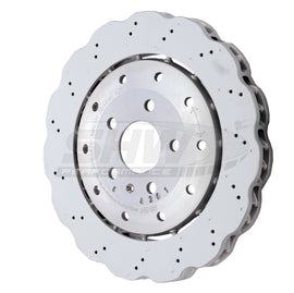 SHW 14-20 Audi R8 5.2L (Excl Ceramic Brake) Rear Drill-Dimp Lightweight Wavy Brake Rotor(4S0615601B)