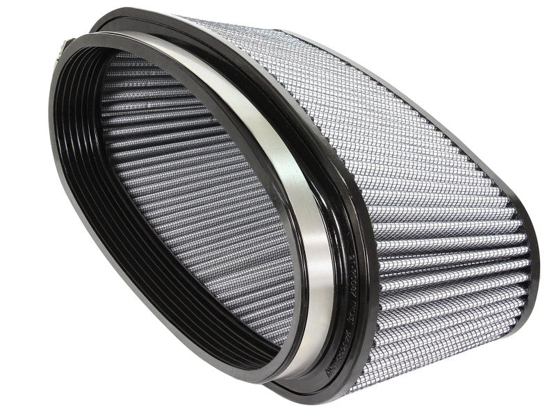 aFe Magnum FORCE Intake Rplcmnt Air Filter (11-3/8x4)IN F x (14x5-1/2)IN B x (12x3-1/2)IN T x 5IN H