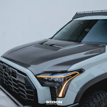 Load image into Gallery viewer, Seibon 22-24 Toyota Tundra / 23-24 Toyota Sequoia RR-Style Carbon Fiber Hood