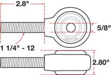 Load image into Gallery viewer, SPC Performance xAxis Rod End Ball Joint