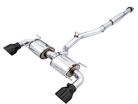 AWE Tuning Subaru BRZ/ Toyota GR86/ Toyota 86 Touring Edition Cat-Back Exhaust- Diamond Black Tips