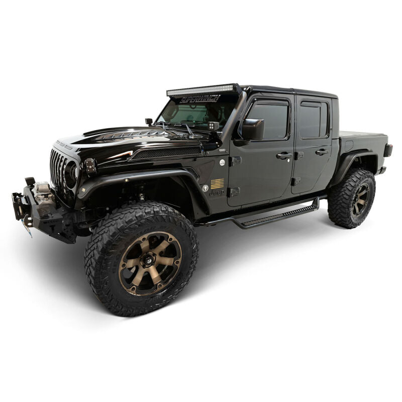 Westin 20-25 Jeep Gladiator Outlaw Drop Running Boards - Tex. Blk