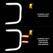 Load image into Gallery viewer, ANZO 18-20 Ford F-150 Full Led Projector Smoke Bar Style Headlights Black Amber