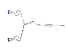 Load image into Gallery viewer, aFe Subaru WRX/STi 15-21 H4-2.0/2.5L Takeda 3in to 2-1/2in Stnlss Cat-Back Exhaust w/ Blue Flame Tip