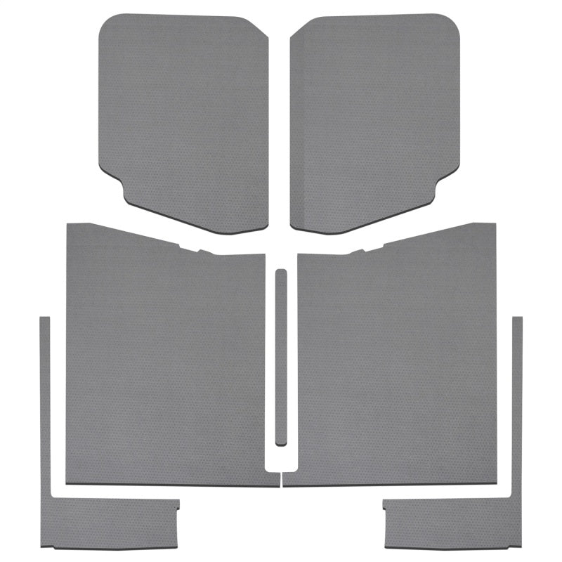 DEI 20-22 Jeep Gladiator JT 4-Door Boom Mat Complete Headliner Kit - 7 Piece - Gray Leather Look