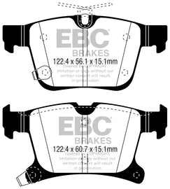 EBC 2016+ Chrysler Pacifica (RU) 3.6L Ultimax2 Rear Brake Pads