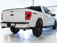 Load image into Gallery viewer, AWE Tuning 0FG 21+ Ford F150 Dual Split Rear Exhaust - 5in Chrome Silver Tips