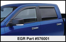 Load image into Gallery viewer, EGR 16-17 Nissan Titan Crew Cab SlimLine Tape-On WindowVisors Set of 4 - Light Smoke