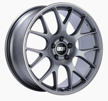 Load image into Gallery viewer, BBS CH-R 18x9 5x120 ET44 Satin Titanium Polished Rim Protector Wheel -82mm PFS/Clip Required