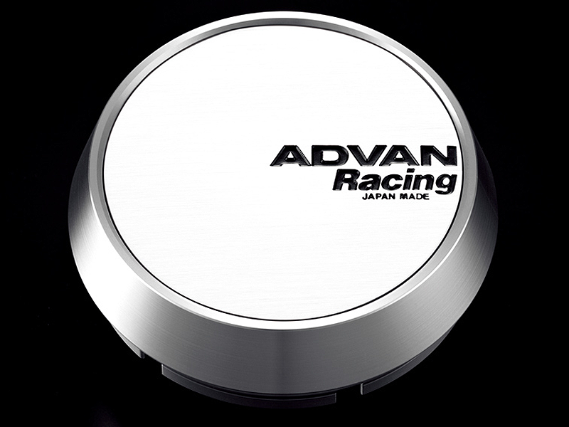 Advan 73mm Middle Centercap - White/Silver Alumite