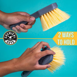 Chemical Guys Stiffy Brush For Carpets & Durable Surfaces - Yellow