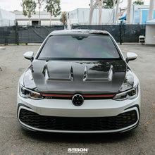 Load image into Gallery viewer, Seibon 2022-2023 Volkswagen Golf GTI/R DV-Style Carbon Fiber Hood