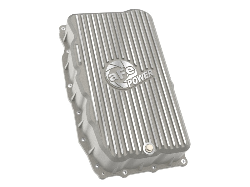 aFe 20-26 GM Trucks L6 3.0L Transmission Pan - Raw / Machined Fins