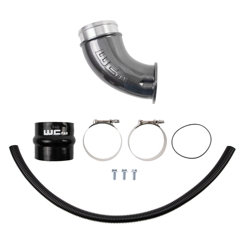 Wehrli 01-04 Duramax LB7 4in High Flow Intake Horn - Semi-Gloss Black