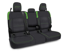 Load image into Gallery viewer, PRP Jeep Wrangler JT Rear Bench Covers - with Armrest - Black/Green