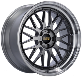 BBS LM 19x8.5 5x120 ET32 Diamond Black Center Diamond Cut Lip Wheel -82mm PFS/Clip Required