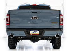 Load image into Gallery viewer, AWE Tuning 2021+ Ford F150 Tremor w/ Bumper Cutouts 0FG Resonated Cat-Back w/ Chrome Silver Tips