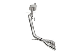 Corsa 2024-2025 Ford Ranger 3in Cat-Back Exhaust 4in Polished Pro-Series Slash Cut Twin Tip