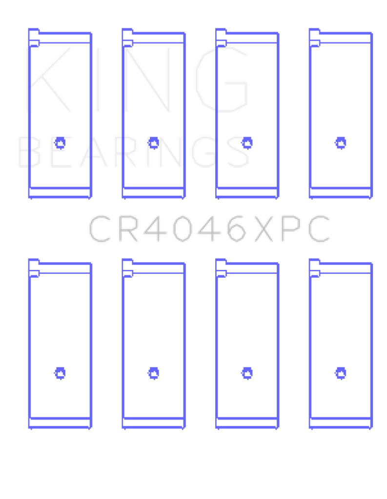 King Engine Bearings Acura D16A1 (Size STDX) Performance Rod Bearing Set