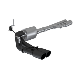 MBRP 2019+ Chevrolet Silverado 1500 4.5L/5.3L Pre-Axle Dual Side Exit w/ 4in OD Tip- Black Coated