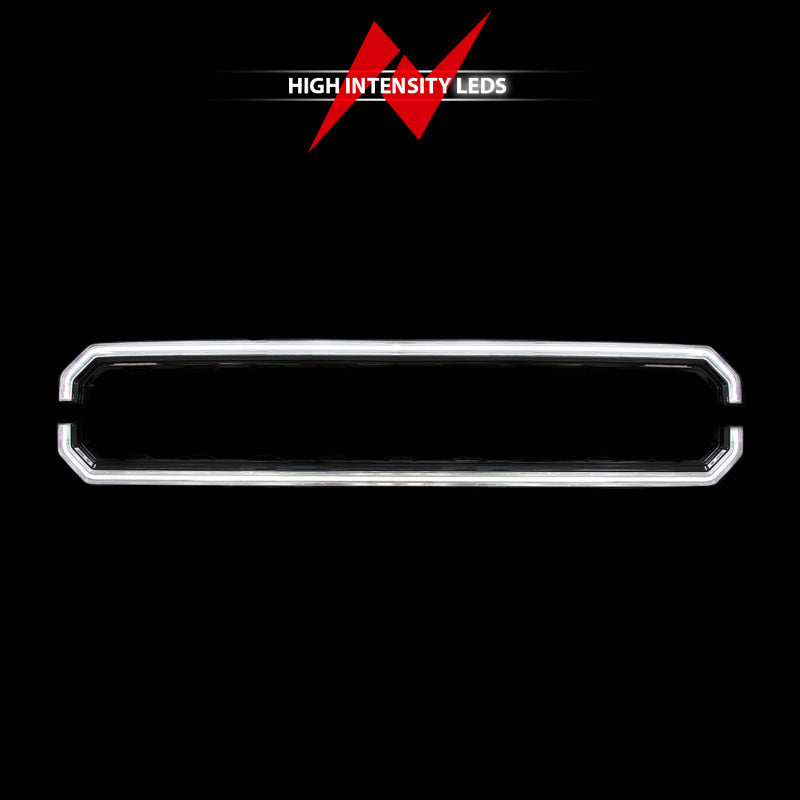 ANZO 21-23 Ford F150 Black Housing Full LED Light Tube Front Grille