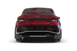 Rally Armor 24-26 Hyundai Elantra Black Mud Flap Metallic Black Logo