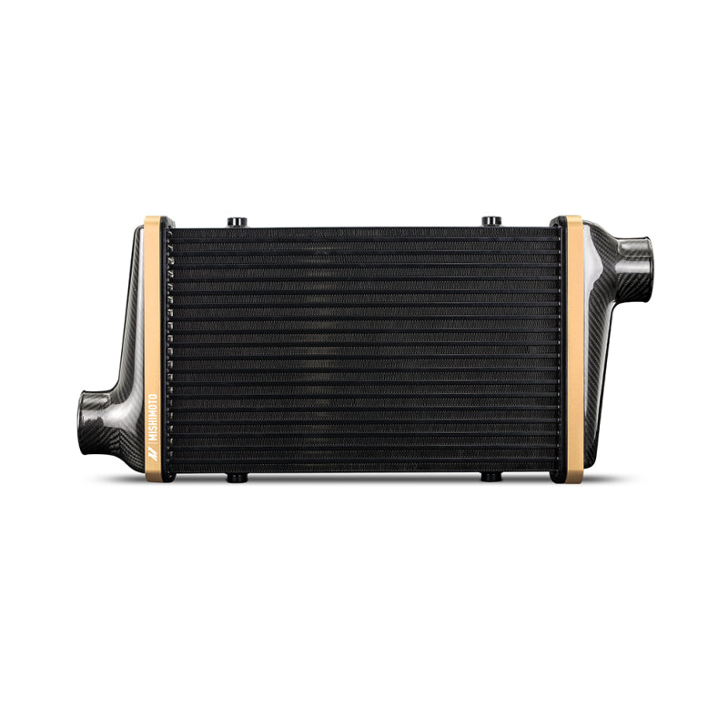 Mishimoto Universal Carbon Fiber Intercooler - Gloss Tanks - 600mm Silver Core - S-Flow - P V-Band