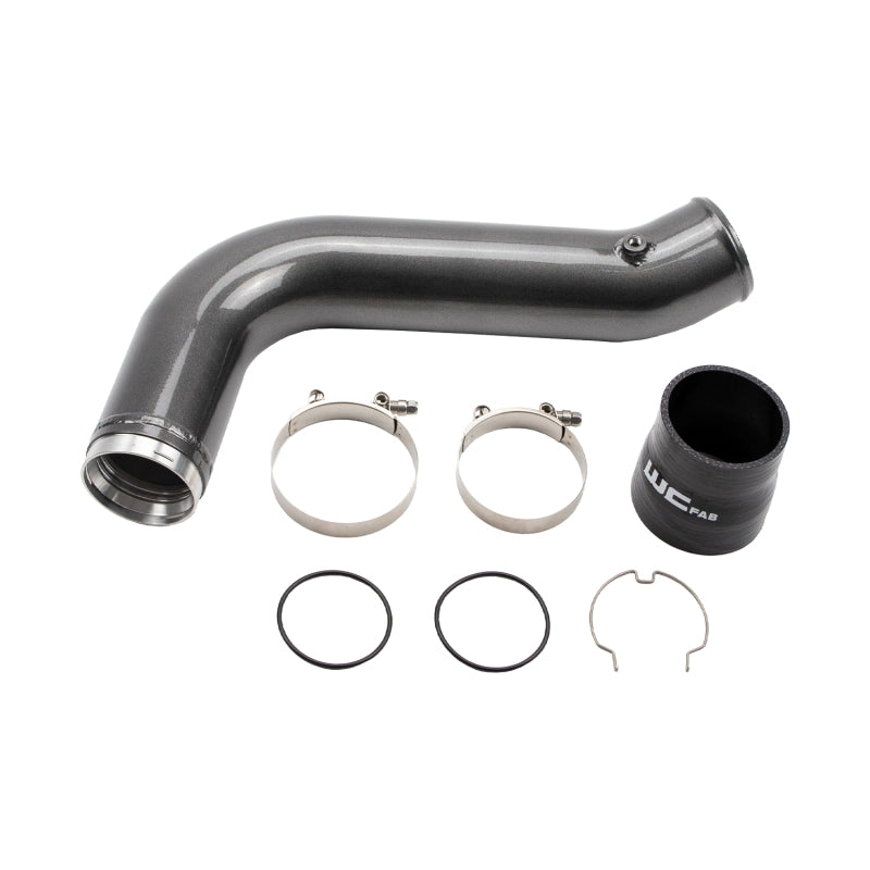 Wehrli 17-19 Chevrolet 6.6L L5P Duramax Passenger Side 3.5in Intercooler Pipe - Fine Texture Black