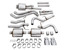 Load image into Gallery viewer, AWE Tuning 16-22 Toyota Tacoma 0FG Cat-Back Exhaust w/ BashGuard - Dual Chrome Silver Tips