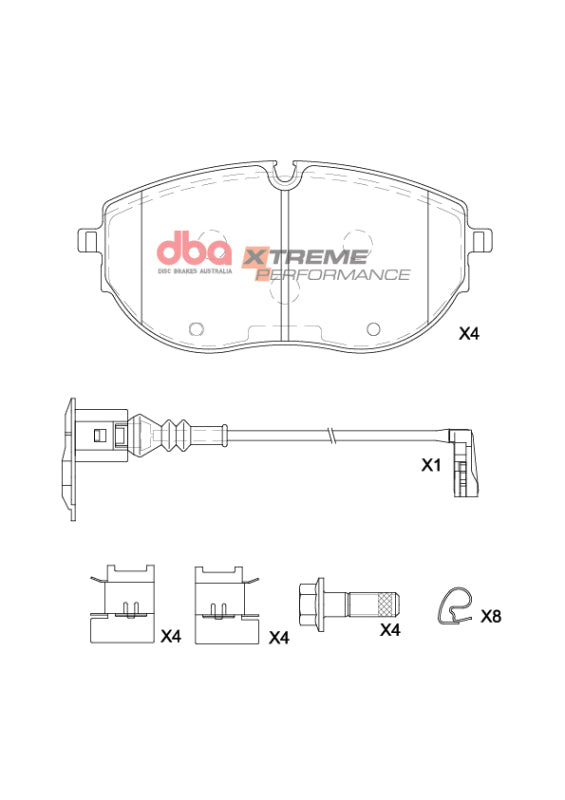 DBA 2021+ Volkswagen Multivan XP Performance Front Brake Pads