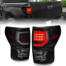 Load image into Gallery viewer, ANZO 07-11 Toyota Tundra Full LED Taillights Black Housing Smoke Lens G2 (w/C light Bars)