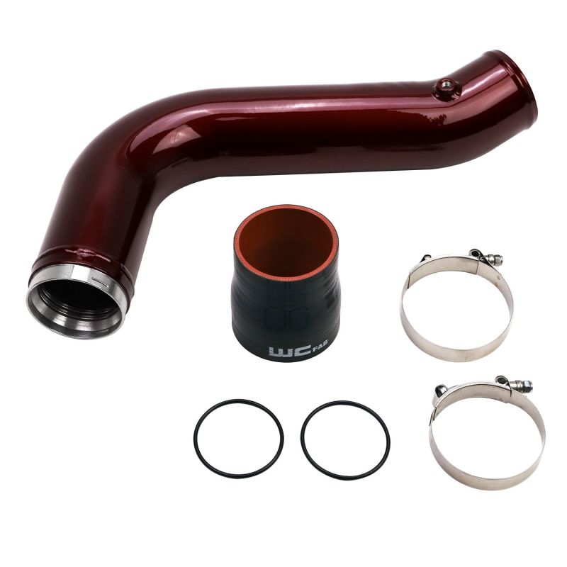 Wehrli 17-19 Chevrolet 6.6L L5P Duramax Passenger Side 3.5in Intercooler Pipe - Gun Metal