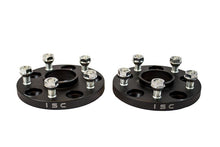 Load image into Gallery viewer, ISC Suspension Nissan 5x114.3 Hub Centric (66 Hub Bore) Wheel Spacers 15mm Black (Pair)
