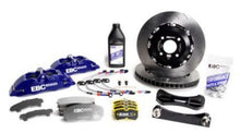 Load image into Gallery viewer, EBC Racing 08-16 Mitsubishi Lancer Evo 10 2.0T Blue Apollo-6 355mm Rotors Front Big Brake Kit