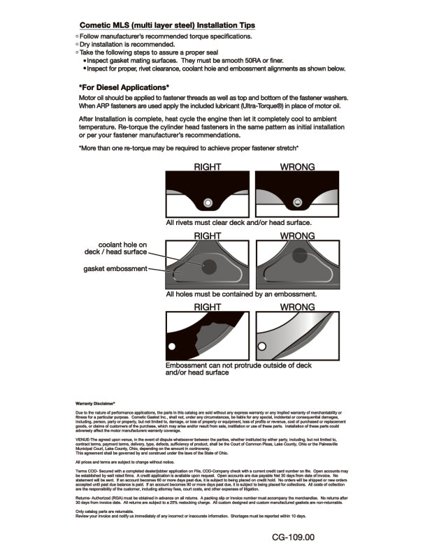 Cometic Gasket Dart Hemi Gen3 Iron Eagle Block .063in DST Cyl. Head Gasket - 4.150in Bore - RHS