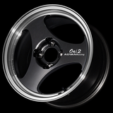 Advan ONI2 15x6.0 / +38 Offset / 4x100 / 63mm Bore / Machining and Black Gunmetallic