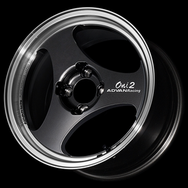 Advan ONI2 15x7.5 / +40 Offset / 4x100 / 63mm Bore / Machining and Black Gunmetallic