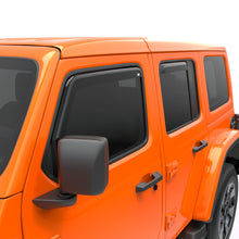 Load image into Gallery viewer, EGR 2018 jeep Wrangler JL SlimLine In-Channel WindowVisors Set of 4 - Dark Smoke