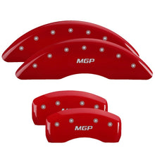 Load image into Gallery viewer, MGP 17-18 Jaguar F-Pace 4 Caliper Covers Engraved Front &amp; Rear MGP Red Finish/Silver Characters