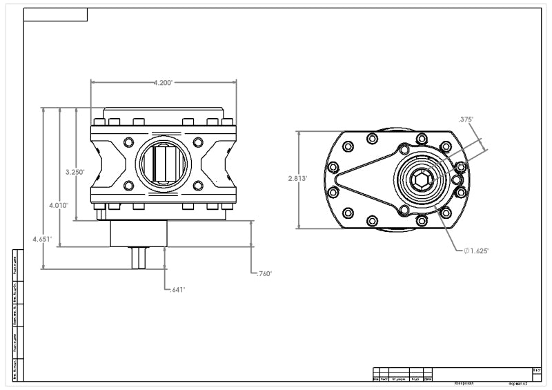 Aeromotive Spur Gear Fuel Pump - 3/8in Hex - .800 Gear - 17gpm