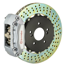 Load image into Gallery viewer, Brembo 00-02 S4 Rear GT BBK 4 Piston Cast 2pc 328x28 2pc Rotor Drilled-Black