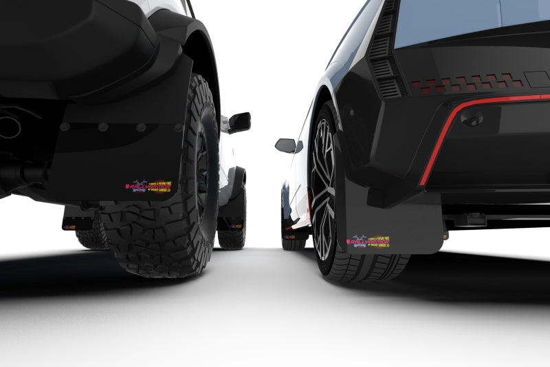 Rally Armor 21-25 Ford Bronco RB-ST Running Board-Steel Rear Bumper Black Mud Flap BCE Pink Logo