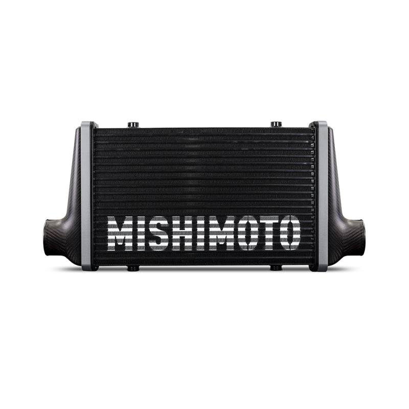 Mishimoto Universal Carbon Fiber Intercooler - Gloss Tanks - 600mm Gold Core - S-Flow - R V-Band