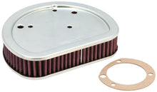 Load image into Gallery viewer, K&amp;N Replacement Air Filter 7.125in L x 5.688in W x 1.625in H for Harley Davidson
