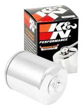 Load image into Gallery viewer, K&amp;N Harley-Davidson / Buell 3in OD x 4.063in H Chrome Oil Filter