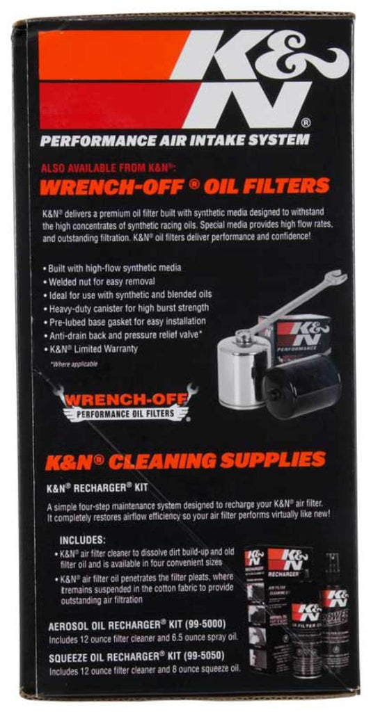 K&N Street Metal Intake System 08-16 Harley-Davidson Shaker Silver H/D Touring Models