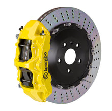 Load image into Gallery viewer, Brembo 01-04 Murcielago (L147) Front GT BBK 6 Piston Cast 405x34 2pc Rotor Drilled- Yellow