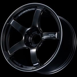 Advan TC4 18x7.5 / +48 Offset / 5x112 / 66.5mm Bore / Black Gunmetallic and Ring