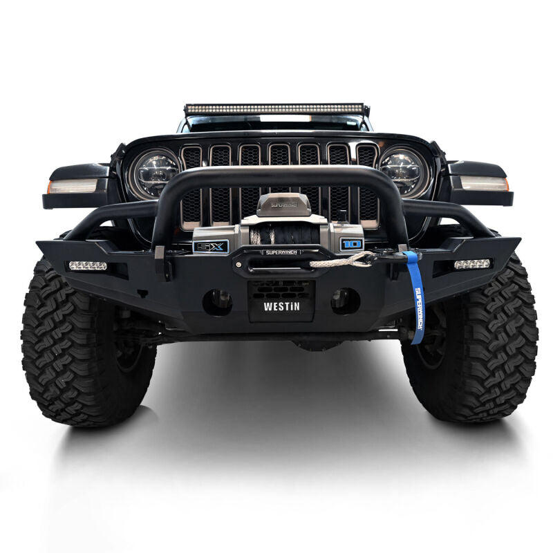 Westin 20-25 Jeep Gladiator / 18-25 Wrangler JL XTS Round Bull Bar - Tex. Blk